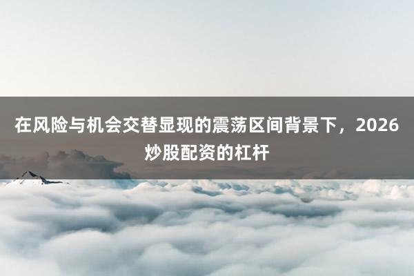 在风险与机会交替显现的震荡区间背景下,2026炒股配资的杠杆
