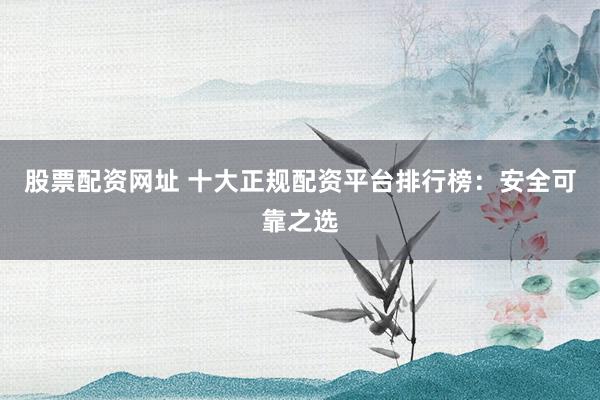股票配资网址 十大正规配资平台排行榜：安全可靠之选