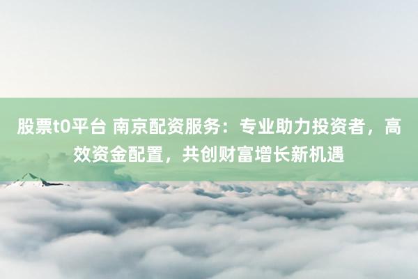 股票t0平台 南京配资服务：专业助力投资者，高效资金配置，共创财富增长新机遇